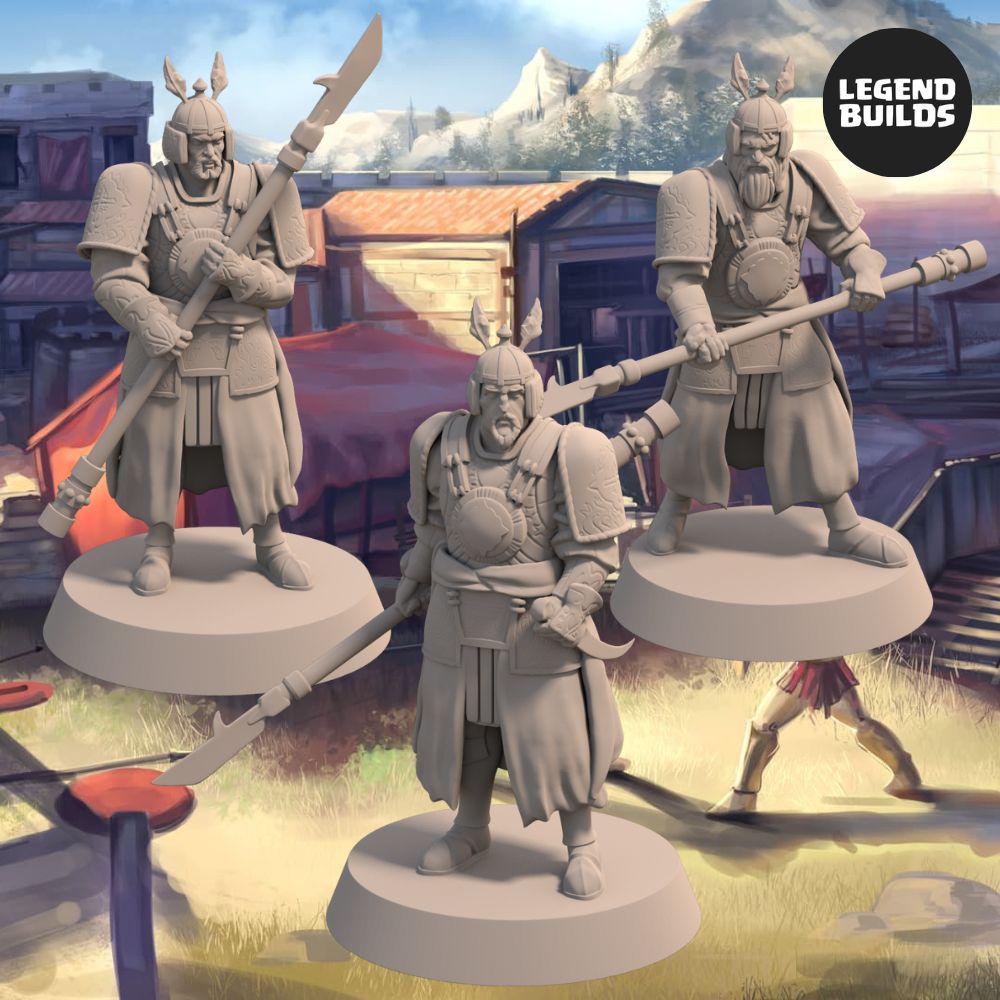 The Guardians of the Council of Bamasa - Bundle 2 (3 unique miniatures) - 3D Printable Miniatures – STL file